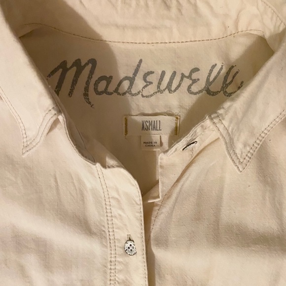 Madewell Boyfriend Oversized Button Down Shirt - Picture 4 of 9